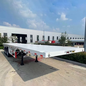 Semirremolque de plataforma de 3/4 ejes para contenedores de 40 pies/45 pies para el transporte de 40-100 toneladas - Product Image 4