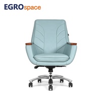 Fauteuil de bureau ergonomique en cuir EGROspace, moderne et populaire, pour direction, réception et salle d'attente, pivotant et inclinable