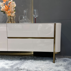 Centro <span class=keywords><strong>de</strong></span> Entretenimiento Moderno para Sala <span class=keywords><strong>de</strong></span> Estar, Mueble para TV <span class=keywords><strong>de</strong></span> 80 Pulgadas, Soporte Largo para TV con Almacenamiento, Mueble para TV con Mesa, en Venta - Product Image 5