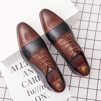 Hochwertige Herrenschuhe Spitze Formelle Slipper Leichte Schnürschuhe für Geschäft, Party und Hochzeit