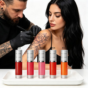 Colorfast semi-permanent pigment for mist brows lips <b>soft</b> cream even transparent mild plant formula multi-color large kit - Product Image 5