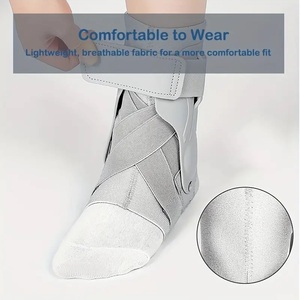 Orthèse de <span class=keywords><strong>cheville</strong></span> professionnelle avec stabilisateurs latéraux, support de <span class=keywords><strong>cheville</strong></span> réglable à lacets pour la récupération des entorses, équipement de basketball - Product Image 2