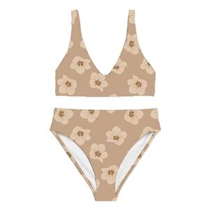 Traje de Baño de Verano de Diseño de Fabricante, Bikini Estampado, Traje de Baño Bohemio de Nailon Reciclado de Alta Calidad - Product Image 3