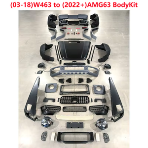 G class 2003-2018 W463 Ancienne mise à niveau vers <span class=keywords><strong>2022</strong></span> UP W464 G63 <span class=keywords><strong>AMG</strong></span> Style Large Surround Car Upgrade Bodykit Pour Mercedes Benz W463 - Product Image 2