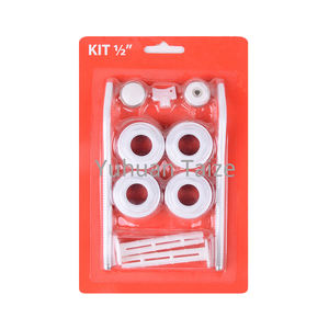 Ensembles de raccords de radiateur 11 éléments Kit de montage de radiateur Systèmes CVC Accessoires de radiateur de chauffage en aluminium - Product Image 1