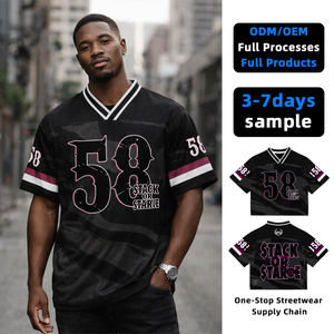 Top Ranking Men's Casual Hip Hop T-<b>shirts</b> Spandex/Polyester Knitted 200g Digital Printing Quick Dry OEM Service Custom <b>Patchwork</b> - Product Image 1