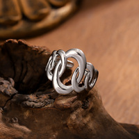 Bague ouverte tendance pour femme, créative, minimaliste, de luxe, haut de gamme, en acier inoxydable plaqué or 18 carats, pour usage quotidien, cadeau
