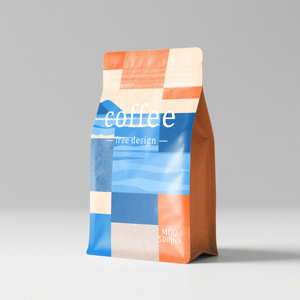 Bolsa de Fondo Plano para Granos de Café, Monomaterial PE Reciclable PPWR, con Válvula Extraíble, para Marcas de Café Ecológicas - Product Image 2