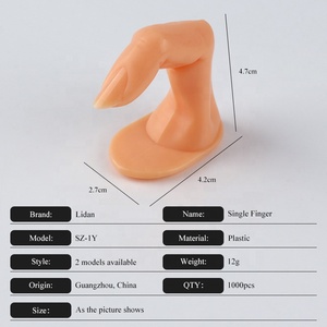 Móng tay nghệ thuật thực hành ngón tay nhựa móng tay nghệ thuật đào tạo hiển thị mô hình tay ngón tay thực hành móng tay nghệ thuật bán buôn thực hành ngón tay - Product Image 2