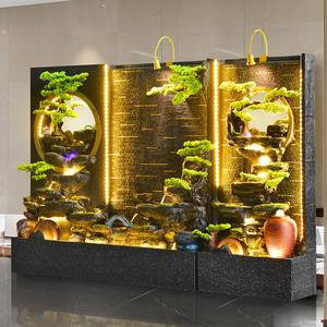 Outdoor <strong>Water</strong> <strong>Feature</strong> Custom Modern <strong>Indoor</strong> Outdoor Waterfall Fountain <strong>Water</strong> <strong>Feature</strong> for House Office Garden - Product Image 2
