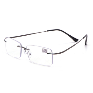 <span class=keywords><strong>Gafas</strong></span> de Lectura de Alta Calidad para Hombre y Mujer, Montura Metálica Cuadrada sin Aro, Anti Luz Azul, para <span class=keywords><strong>Presbicia</strong></span> - Product Image 5