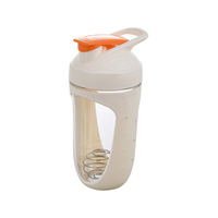 Bouteille shaker de sport colorée 680 ml sans BPA pour protéines, fitness et entraînement, avec mélangeur intégré pour la gym