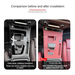 Cubierta de Reposabrazos para Consola Central de Automóvil, Panel de Cuero para Palanca de Cambios, para Audi Q5 SQ5 FY Sportback 2023 2024 - Product Image 6