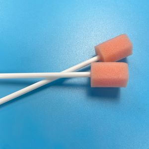 مسحة فموية طويلة شفط 16 ، قطعة إسفنجية على شكل مكعب ، إسفنجية للعناية بالمريض - Product Image 1