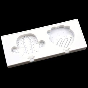 Moule en silicone écologique pour crème, motif cactus et fraise, plateau à glaçons 2 cavités, sans BPA, fabrication artisanale OEM/ODM - Product Image 3