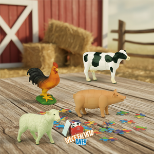 <span class=keywords><strong>Puzzle</strong></span> 3D in Plastica Fai-da-Te di <span class=keywords><strong>Animali</strong></span> della Fattoria - Product Image 4