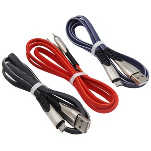 <span class=keywords><strong>Cordon</strong></span> de chargeur USB en alliage de Zinc 1M pour <span class=keywords><strong>iPhone</strong></span> 13 12 11 Pro Max XS XR X 8 7 6 14 Plus câble de données de charge rapide - Product Image 5