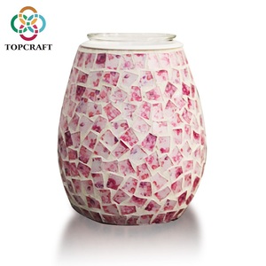 Factory Outlet Unique Electric Mosaic Glass Candle Wax Melter <strong>Scented</strong> <strong>Oil</strong> <strong>Burner</strong> for Home Fragrance - Product Image 5