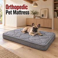 Matelas orthopédique pour chien avec option de hauteur de 11 cm, housse personnalisée et emballage à marque privée pour les gammes de produits à marque privée
