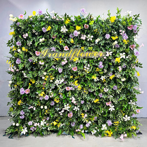 8ft X 8ft Custom 5D Silk and Plastic Flower <strong>Wall</strong> Backdrop Roll-up Wedding Floral Arrangements Floral <strong>Wall</strong> <strong>Decoration</strong> - Product Image 2