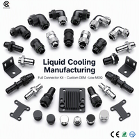 Raccord cannelé G1/4 pour tube souple 3/8 ID, connecteur de refroidissement à eau usiné CNC en laiton, logo personnalisé OEM, plaque de refroidissement liquide