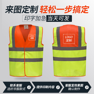 เสื้อกั๊กนิรภัยแถบสะท้อนแสงความสว่างสูง ได้รับการรับรองมาตรฐาน EN20471 เสื้อกั๊กเตือนภัยจราจร ปรับแต่งได้ตามต้องการ รับผลิตแบบ OEM ODM - Product Image 5