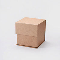 Petite boîte cadeau d'emballage de bougies de luxe quantité minimale de commande