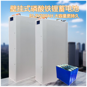 Wall <b>Mounted</b> Home Energy Storage <b>Battery</b> 51.2V 200Ah LiFePO4 Hybrid Grid RS485 Communication 5-10kW - Product Image 3