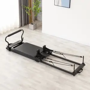 Home Fitness Foldable White Pilates Cadillac Reformer Bed Pilates Reformer