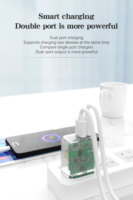 Bloc chargeur 20W US/UE/UK avec matériau PC ignifuge GaN pour les séries et ordinateurs portables, protection OTP
