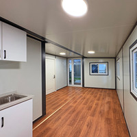 Maison conteneur préfabriquée mobile Suihe 20ft/40ft, chambre pliable extensible, design moderne du milieu du siècle, panneau sandwich en acier