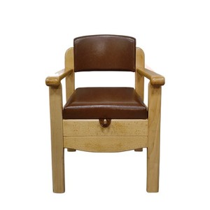 Silla de Inodoro Portátil de Madera Maciza Cuadrada Antideslizante para Ancianos y Embarazadas con Función de Aumento de Altura - Product Image 2