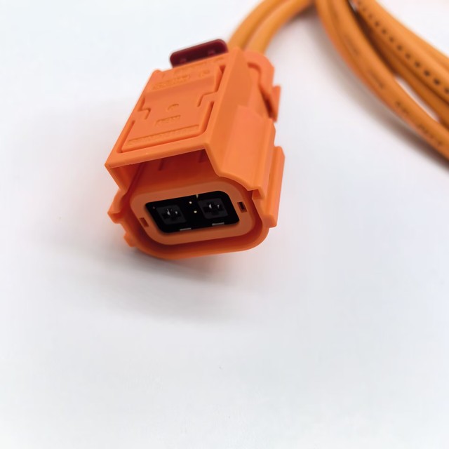 Lithium Battery Energy Solar Storage 2 Pin 60A High Voltage Plug Connector Cable