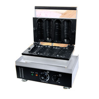 Gaufrier électrique de qualité alimentaire 4 pièces 1600w 110v 220v 4 pièces gaufrier homme en forme de pénis pour usage domestique ou hôtelier