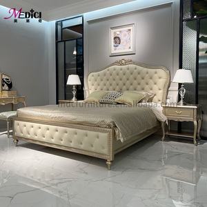 Двуспальная кровать MEDICI в современном французском стиле, 1,5 м/1,8 м, роскошная, из дерева и кожи, с экологичным дизайном, прочная конструкция, гарантия 3 года - Product Image 6