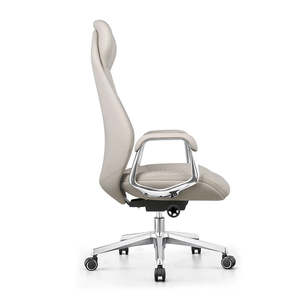 Chaise de bureau de direction ergonomique professionnelle en alliage d'aluminium à dossier haut avec repose-pieds, pour PDG/Directeur général - Product Image 4