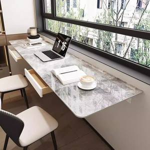 Table murale suspendue en panneau de roche de conception simple Double balcon chambre chevet établi bureau à domicile bureau d'<span class=keywords><strong>ordinateur</strong></span> - Product Image 4