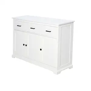 Armario de madera con diseño blanco de estilo europeo para el hogar, mueble para el comedor y el hogar