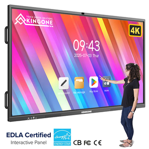 Bảng tương tác thông minh màn hình cảm ứng LCD 4K KINGONE 65/75/85 inch, bảng viết kỹ thuật số thông minh dành cho giáo dục, sản phẩm OEM - Product Image 1