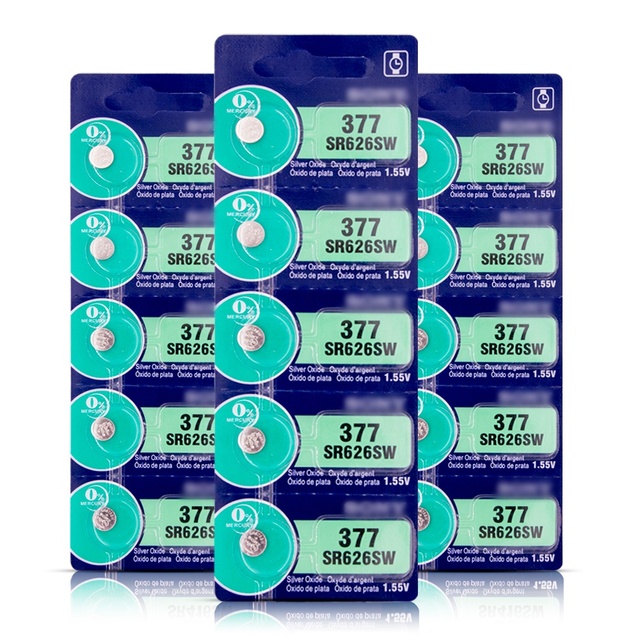 New Selling Cheap Price 1.55V Button Battery 0% Hg 377 Button Cell 626 Ag4 Watch for sony
