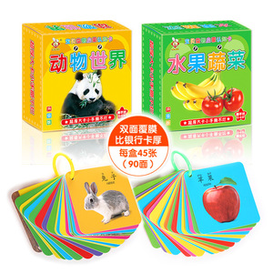 Peinture couleur personnalisée pour enfants Cartes flash double face chinois anglais Cognition Cartes d'apprentissage flash éducatives pour les enfants - Product Image 3