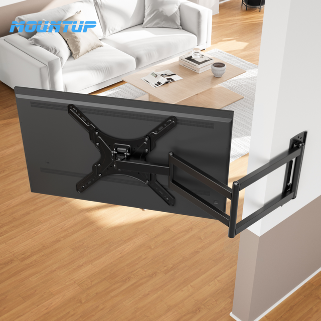Long Arm TV Wall Mount 20''-65'' TV Hang Holder Swivel & Tilt Feature Supports up to 35kg/77lbs