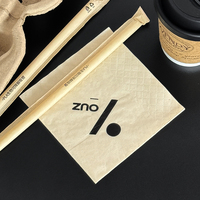 Serviettes en BOPP personnalisées avec logo imprimé de qualité supérieure pour supermarchés, parfumeries, boissons, aliments ou cafés