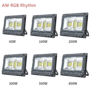 Impermeable al aire libre 60W <span class=keywords><strong>100W</strong></span> Reflector <span class=keywords><strong>Led</strong></span> Focos 200W 300W 500W 800W Solar <span class=keywords><strong>Led</strong></span> Flood Light con control remoto - Product Image 2