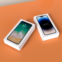 Boîte en carton vide personnalisée de qualité identique au modèle d'origine avec logo pour l'emballage de smartphones