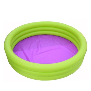 Piscine gonflable pour enfants à trois anneaux, prix d'usine en gros, couleurs assorties, piscine à pagaie, exportation Chine - Product Image 1