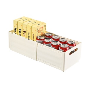 Boîte de rangement en plastique rétractable et réglable multi-usages pour la maison, la <span class=keywords><strong>cuisine</strong></span>, la salle de bain, le bureau, l'<span class=keywords><strong>organisation</strong></span> des <span class=keywords><strong>tiroirs</strong></span> et des armoires - Product Image 5