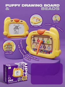 Tavola da <span class=keywords><strong>Disegno</strong></span> per Bambini con Perline, Giocattolo Educativo per Pittura, Puzzle Interattivo da Tavolo, Regalo per lo Sviluppo della Concentrazione - Product Image 6