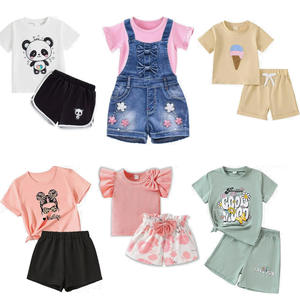Ensemble de Vêtements d'Été pour Bébés et Enfants en Gros, Vêtements pour Enfants en Polyester/Coton/Mélange, Haut Unisexe de Qualité Supérieure, MOQ 50 pièces - Product Image 1