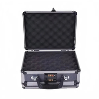 Boîte de transport double face pour armes à feu, verrouillable, en aluminium durable, avec mot de passe, pour vente en gros